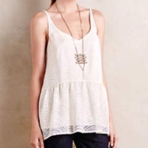 Anthropologie HD in Paris Ivory Tunic Top XS
